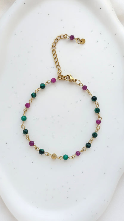 WINTER RUBY FOREST · Edelstein Armband
