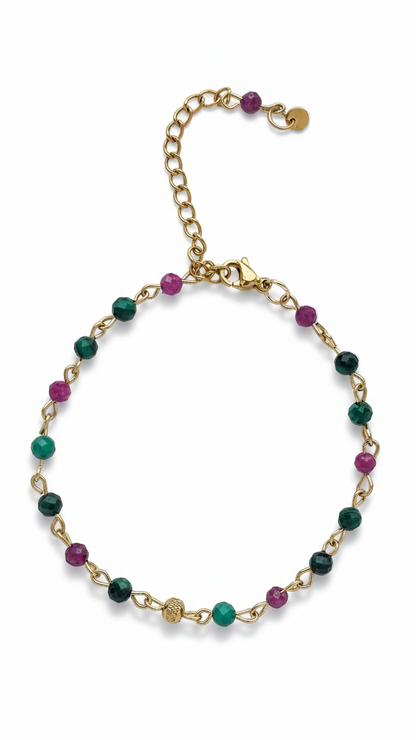 WINTER RUBY FOREST · Edelstein Armband