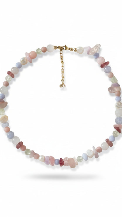 SOFT BLOOM · Multicolor Edelsteinkette