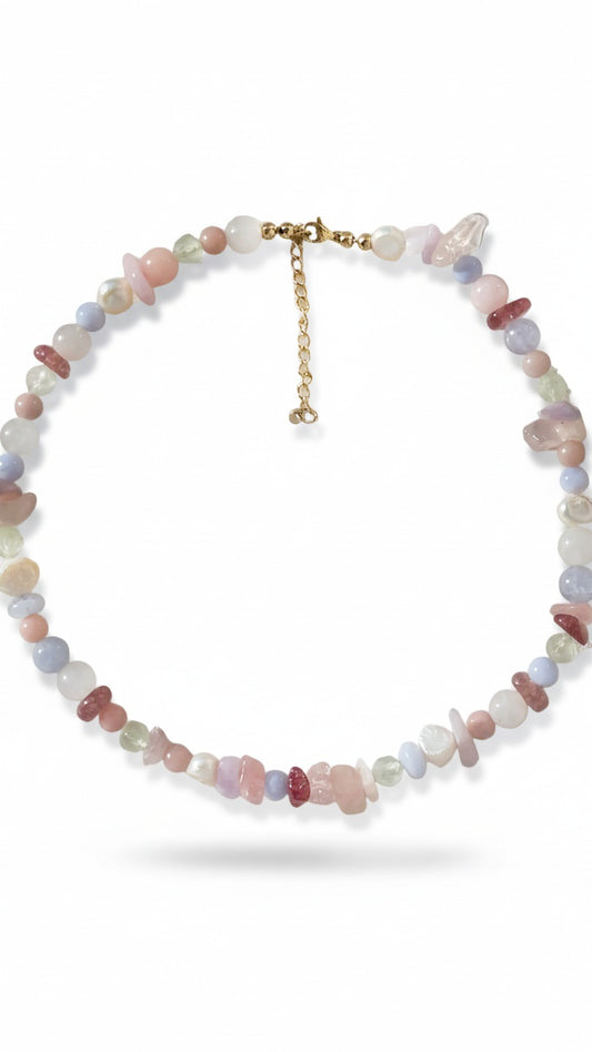 SOFT BLOOM · Multicolor Edelsteinkette