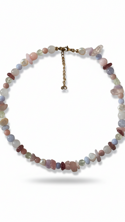 SOFT BLOOM · Multicolor Edelsteinkette
