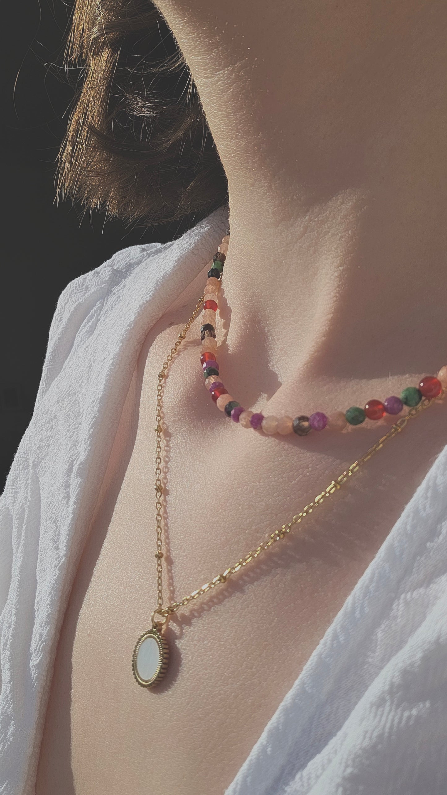 INNER DIVE · Multicolor Edelsteinkette