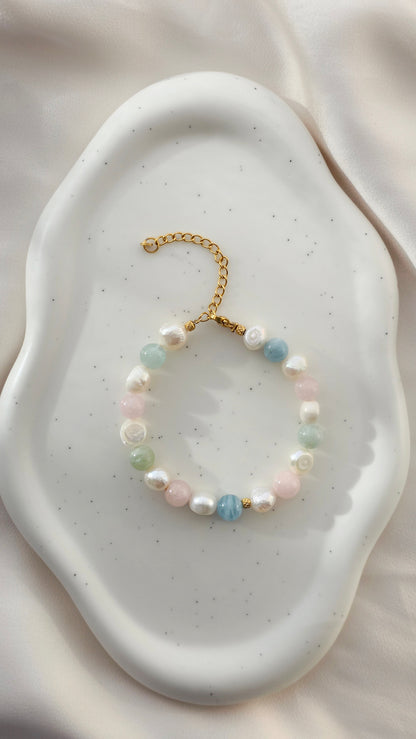 SERENE HEART · Multicolor Edelstein Armband