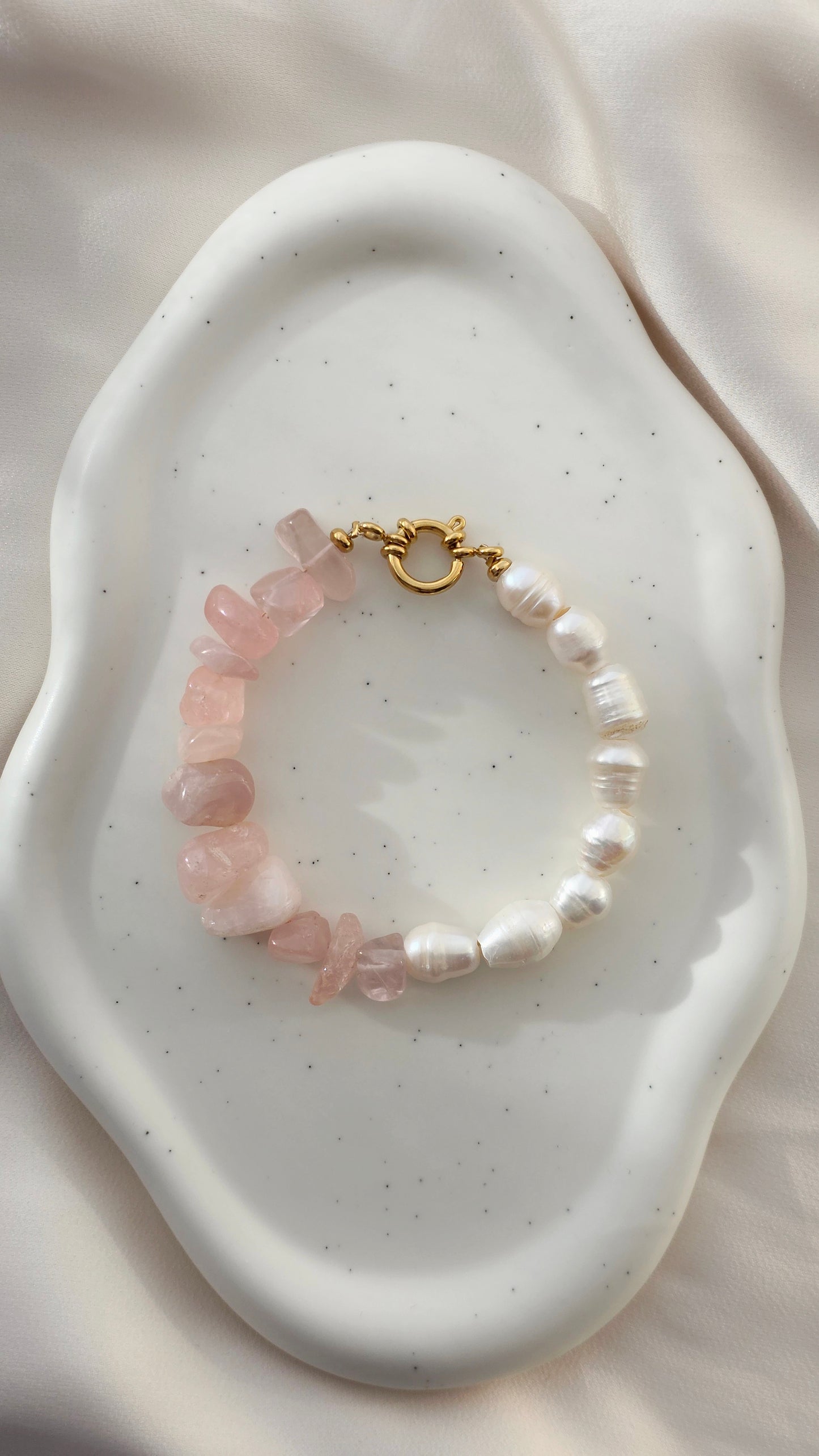 SOFT LOVE · Rosenquarz Armband
