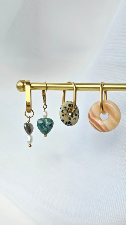 HEART OF GOLD · Edelsteinohrringe