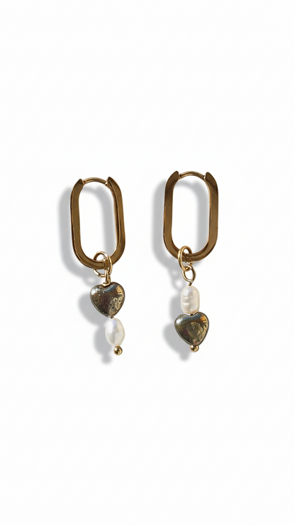 HEART OF GOLD · Edelsteinohrringe