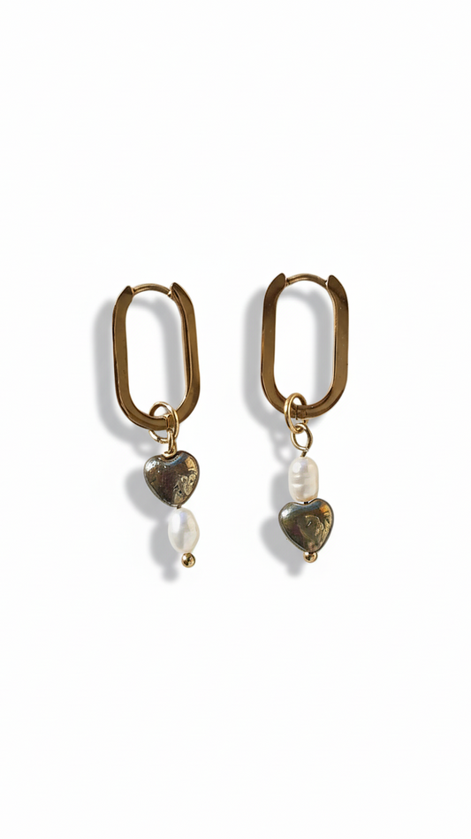 HEART OF GOLD · Edelsteinohrringe