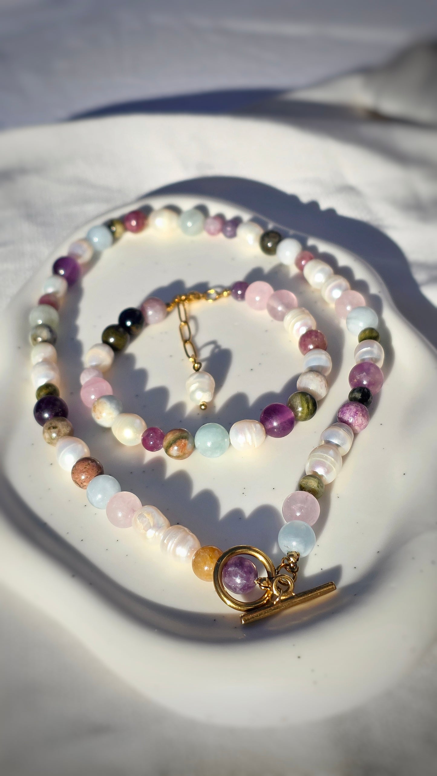 CONNECTION 𖦹 Multicolor Edelstein Armband