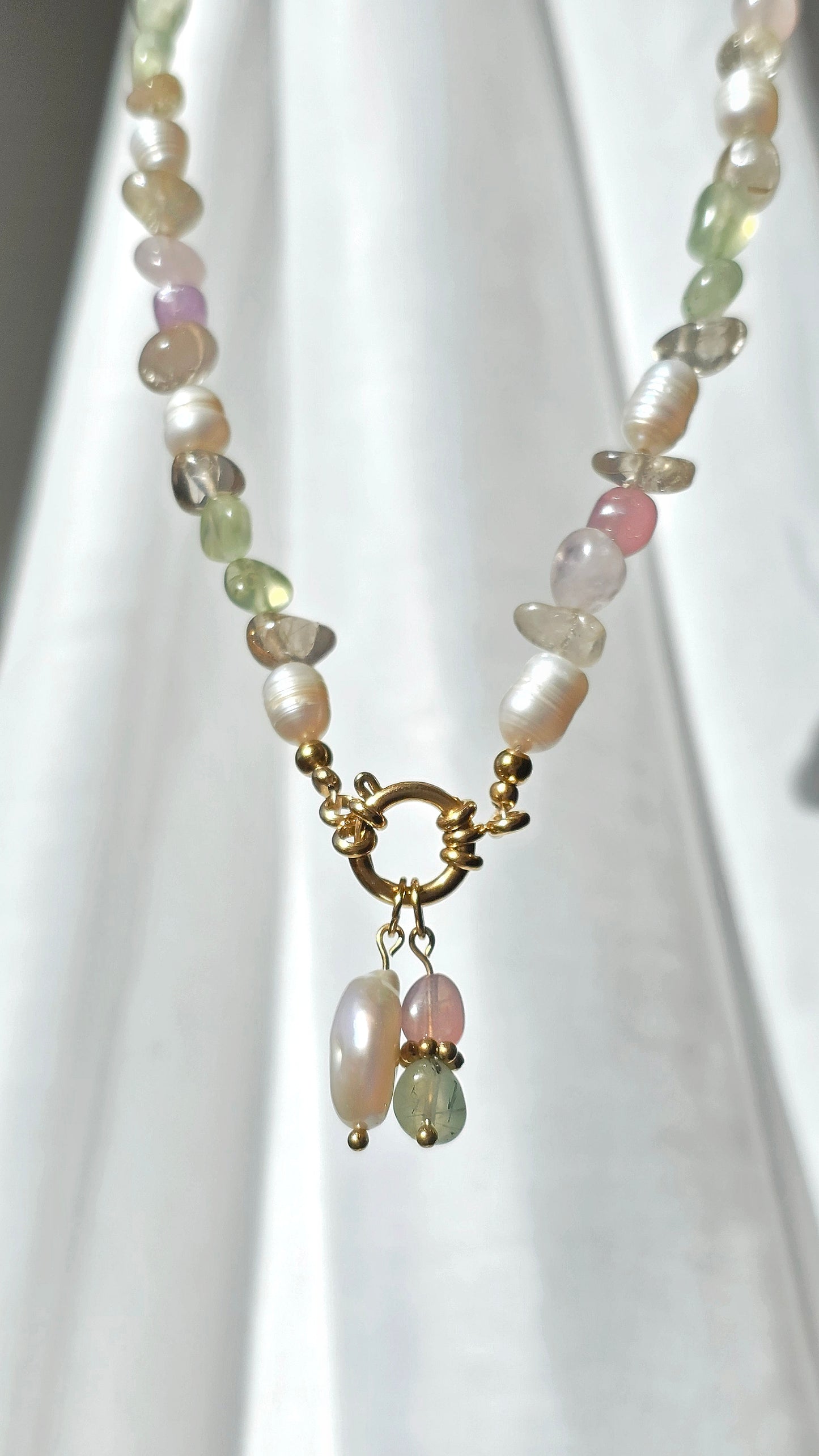 SPRING GLOW 𖦹 Multicolor Edelsteinkette