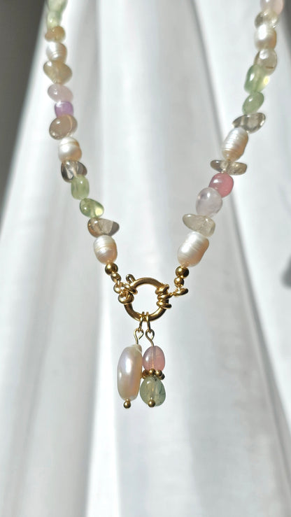 SPRING GLOW 𖦹 Multicolor Edelsteinkette