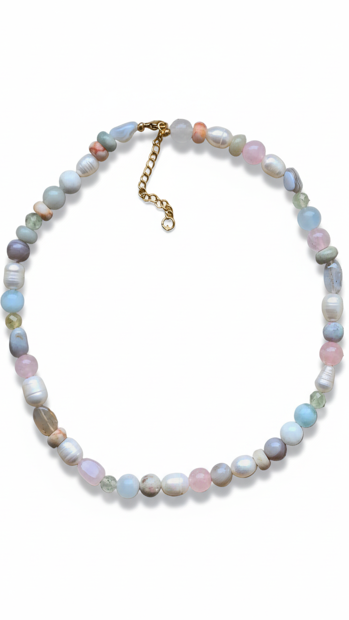 SOFT HORIZON 𖦹 Multicolor Edelsteinkette