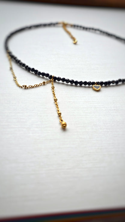 BLACK CHOKER 𖦹 Edelsteinkette