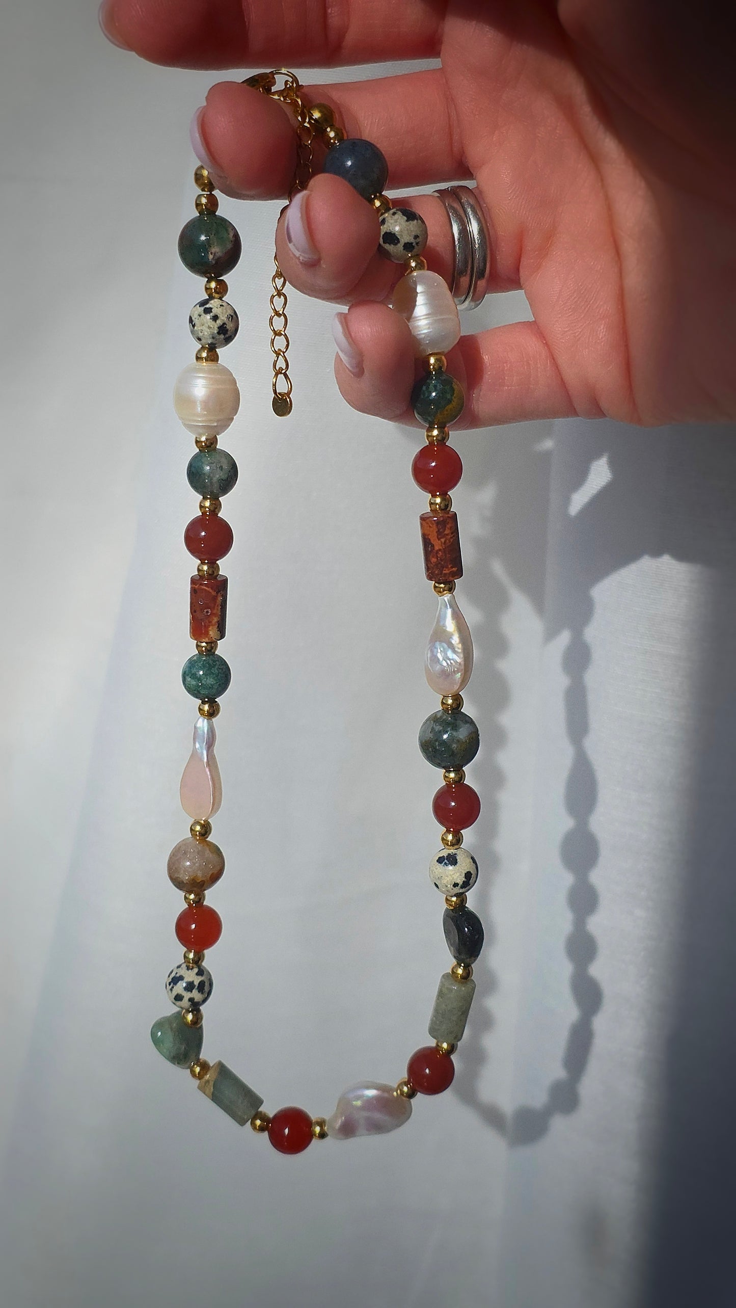 ELEMENTS 𖦹 Multicolor Edelsteinkette