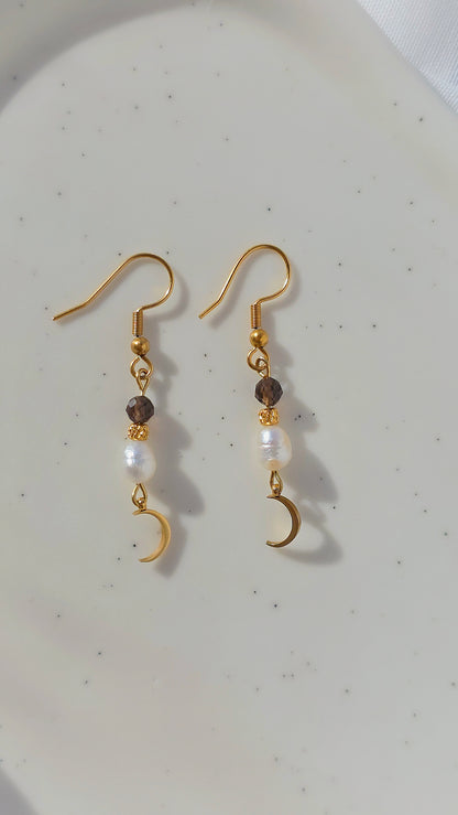 GOLDEN MOON · Edelsteinohrringe