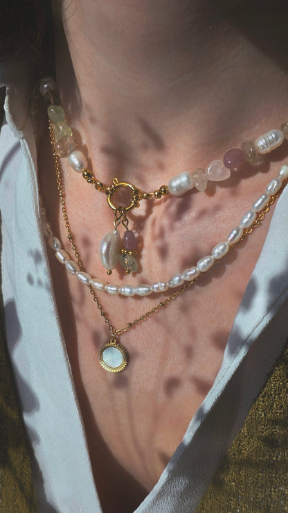 SPRING GLOW 𖦹 Multicolor Edelsteinkette