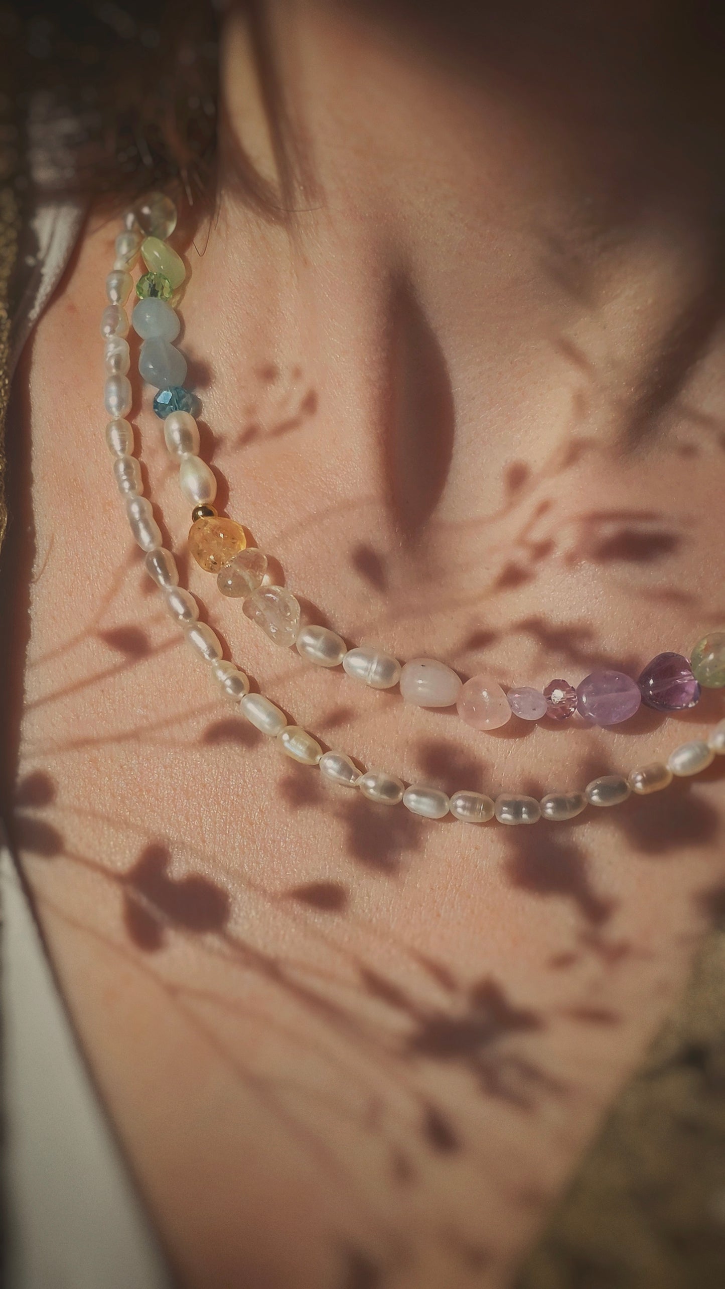 PURE PEARLS 𖦹 Süßwasserperlenkette