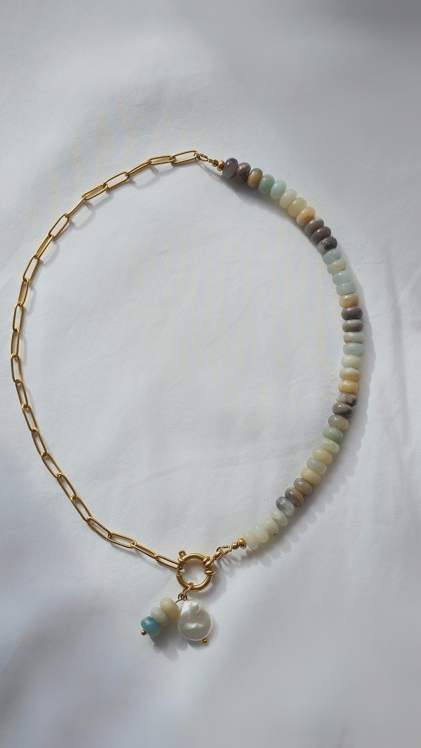OCEAN BALANCE 𖦹 Multicolor Edelsteinkette