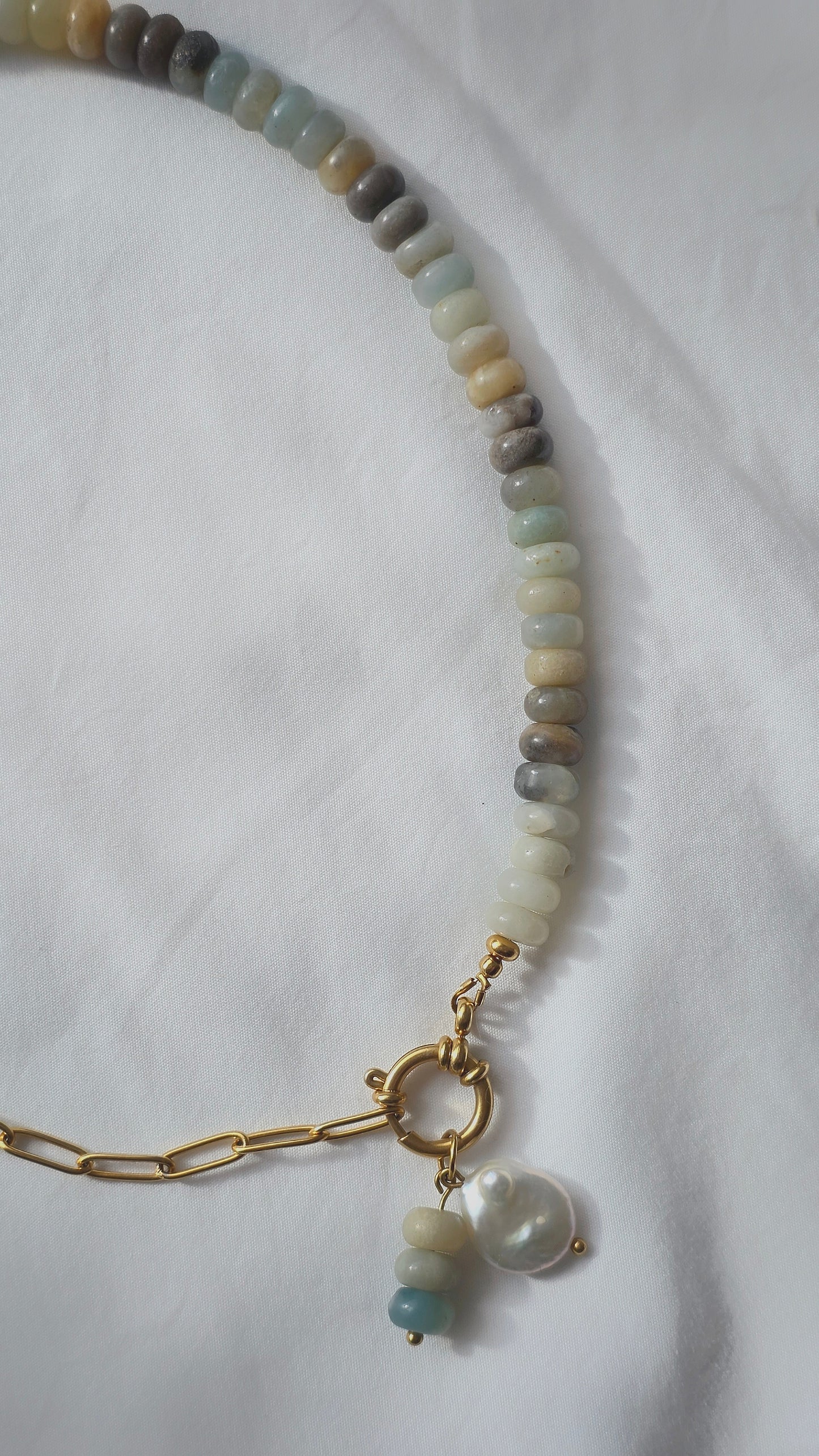 OCEAN BALANCE 𖦹 Multicolor Edelsteinkette