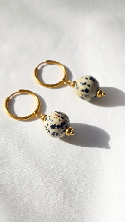 DALMATIAN STATEMENT 𖦹 Edelstein Ohrringe