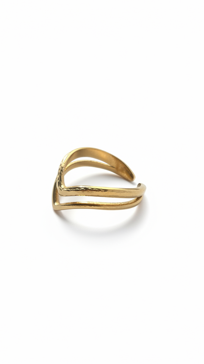 GOLDEN FLOW 𖦹 Ring