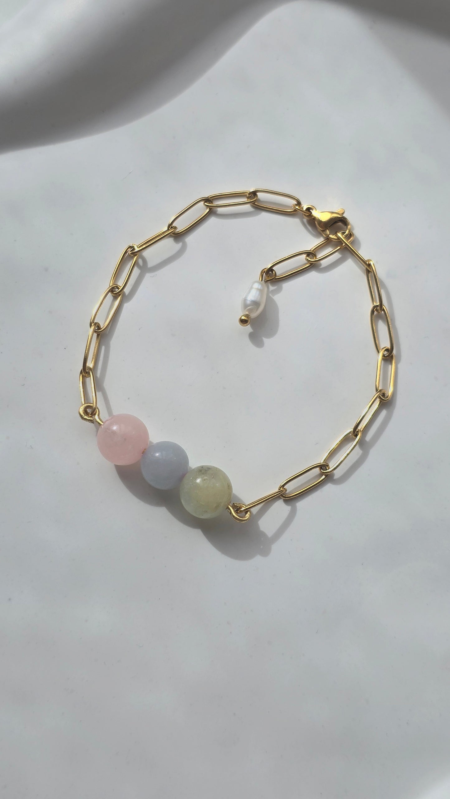 PASTEL BUBBLE 𖦹 Edelstein Armband