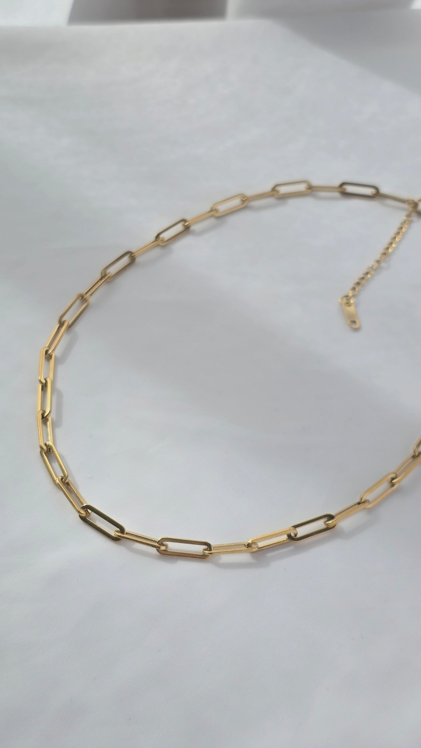 BASE NECKLACE 𖦹 Flat Link Chain