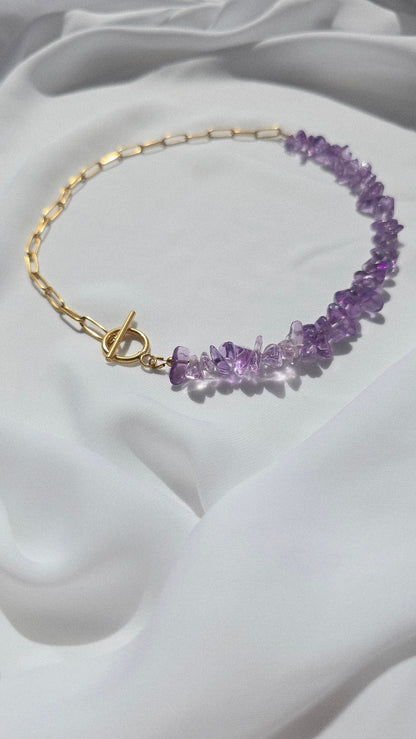 VIOLET MUSE 𖦹 Edelsteinkette