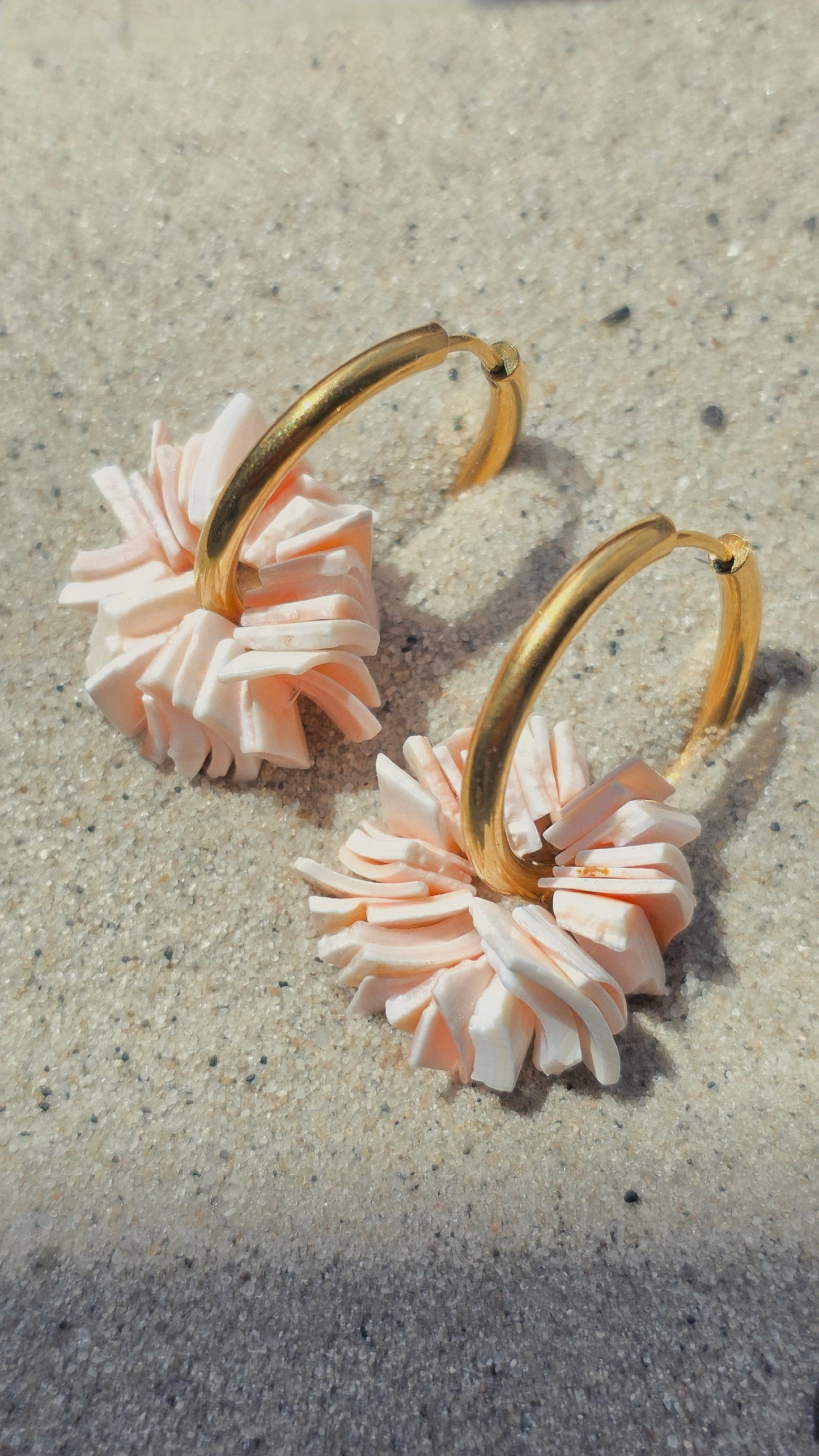 SEASHELL HOOPS 𖦹 Muschelohrringe