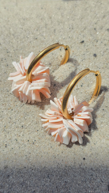 SEASHELL HOOPS 𖦹 Muschelohrringe