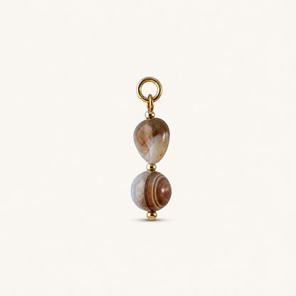 STRATA 𖦹 Botswana-Achat Charm