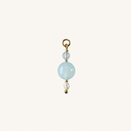 OCEAN WISH 𖦹 Aquamarin, Achat & Perlen Charm