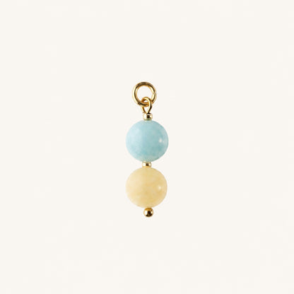 BEACH DAY 𖦹 Amazonit & Calcit Charm
