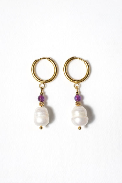 LAVENDER PEARL · Edelstein Ohrringe