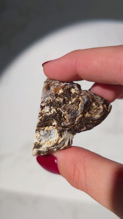 Achat Geode aus Brasilien mit Glitzereffekt