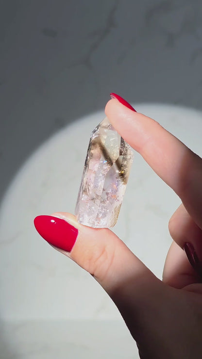 Amethyst-Spitze mit Rauchquarz & Phantom – Extra Qualität (Brasilien)