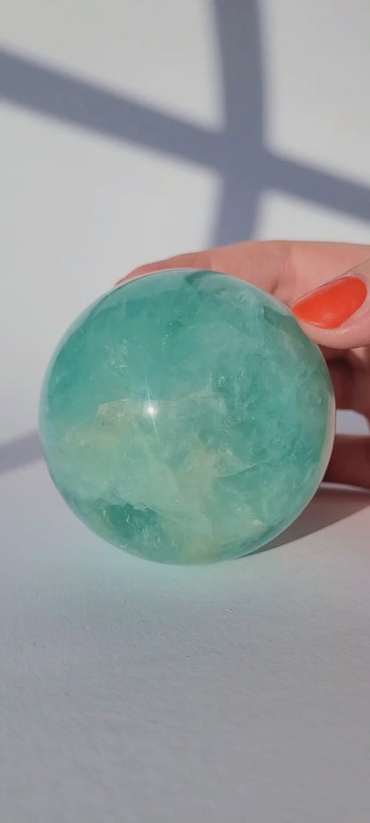 Grüne Fluorit Kugel A-Qualität