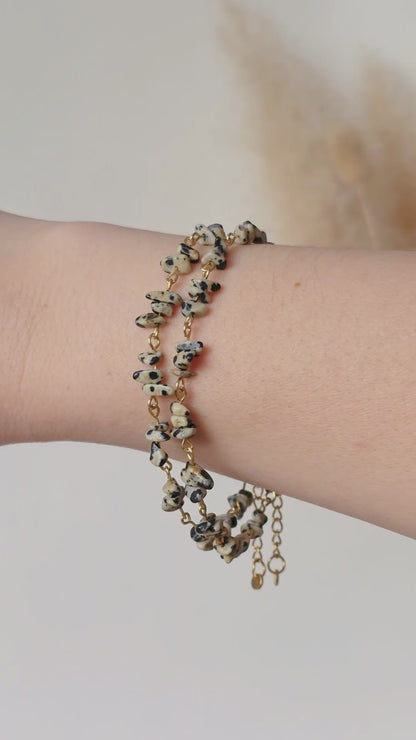 PURE JOY · Dalmatiner Jaspis Armband