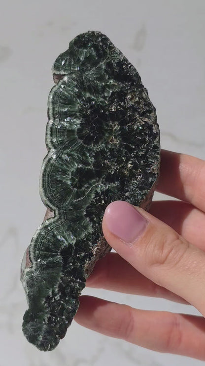 Seltener Seraphinit aus Sibiren