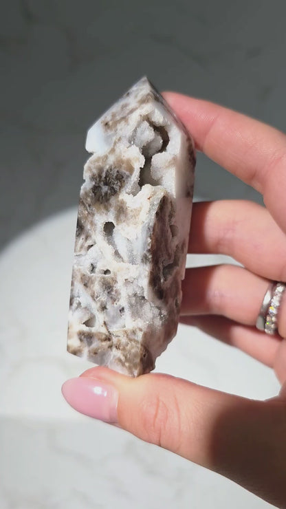 Druzy Sphalerit Turm – Funkelnde Energie & Erdverbundenheit in Perfektion