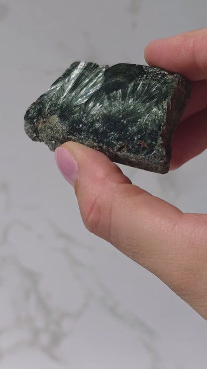 Seltener Seraphinit aus Sibiren