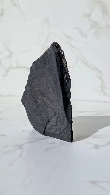 Schungit mit Pyrit Freiform - mit Glitzereffekt